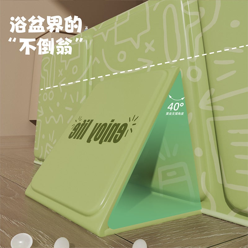 Jiasu Indoor Children And Infant Household Foldable Bathtub Baby Thickened Bathtub Extra Large And Long Bathtub - Image 5